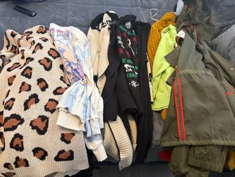Bag of women’s sweaters, and jackets