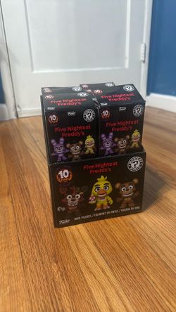 Full Box set of Five night at freddys 10th anniversary Mystery minis (Only boxes)