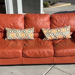 Italian Leather Sofa 