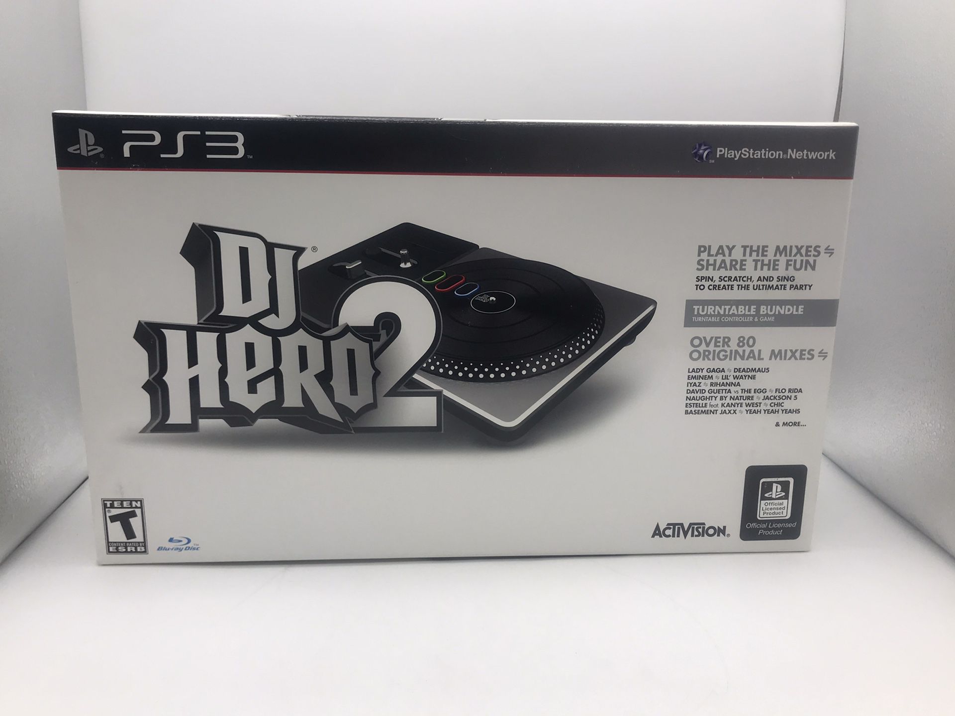 PS3 DJ Hero 2 Bundle - New factory sealed