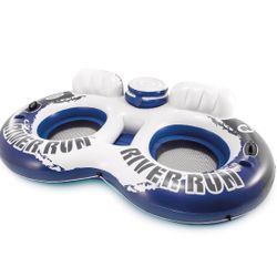 River Tube For 2 With Floating Cooler 