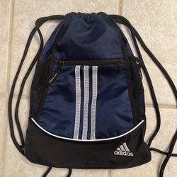 Adidas Drawstring Bag Blue