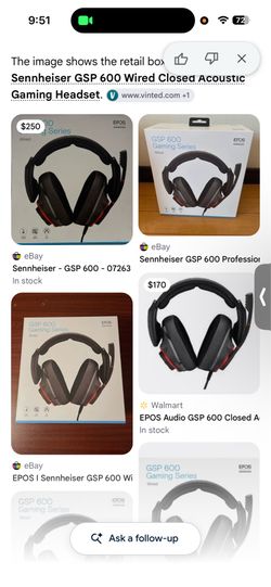 EPOS SENNHEISER GSP 600 GAMING SERIES