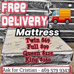 New Mattresses Twin mattress Full mattress Queen mattress King mattress Colchones nuevos Beds