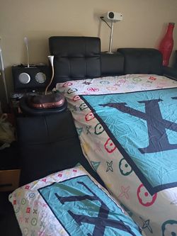Queen Size Smart Bed w/ Projector, Massage, Speakers & Built-In Safe