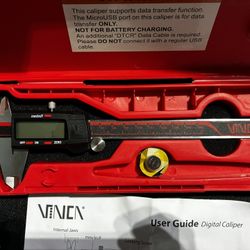 VINCA DCLA-0605 NIST Certificate Digital Caliper 6 inch Clockwise Tools