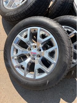 20 inch gmc denali 6 lug wheels and ironaman tires   Tires  275-55-20 ironman 90% thread