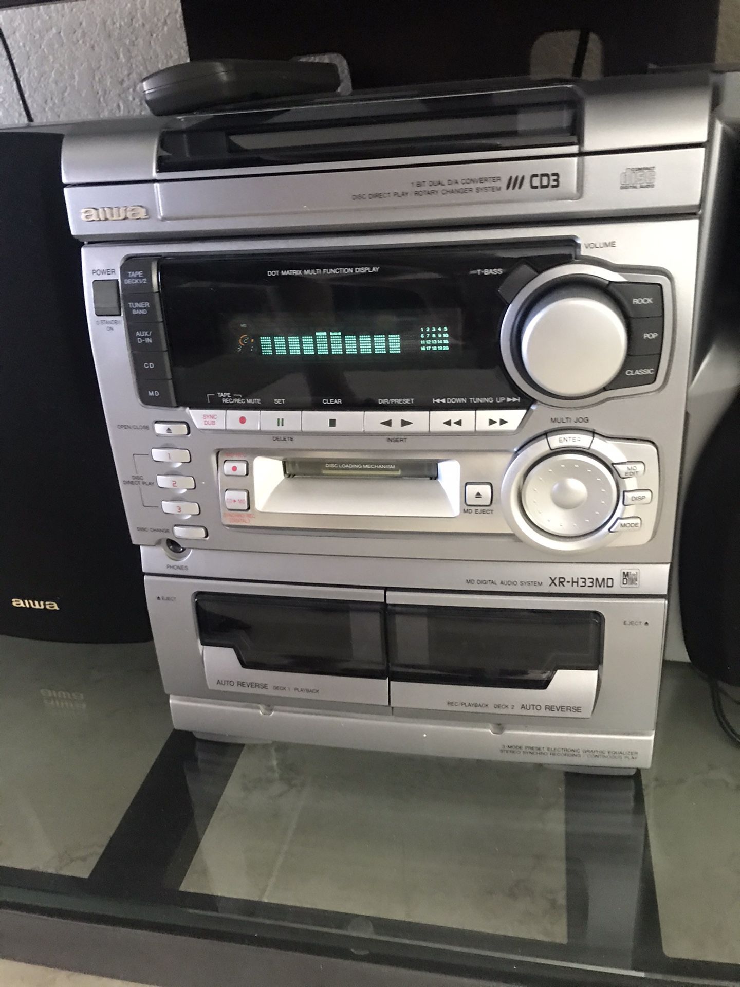 AWA Compact Stereo System (CD, Cassette, Radio)