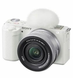 Sony - Alpha ZVE10: APS-C Content Creators’ Camera - White