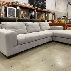 Light Grey Low-Lying 2pc Sectional