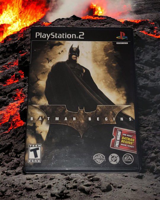 Batman Begins  (Sony PlayStation 2, PS2) No Movie Ticket