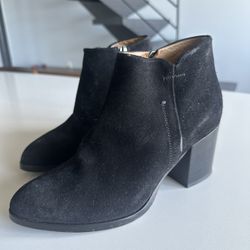 Alberto Fermani Black Suede Ankle Boots
