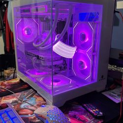 Hoengager Gaming PC -AMD Ryzen 7 5700X 3.4 GHz- GeForce RTX 5060 8GB-32GB DDR4 RAM-1TB M.2 SSD-240 Liquid Cooler -WIFI &Bluetooth -RGB Fans-Windows 11