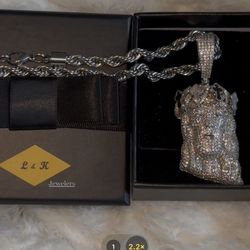 Moissanite Jesus Piece 