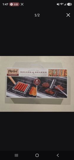 Parini Stainless Steel BBQ Roller & Shaker Set