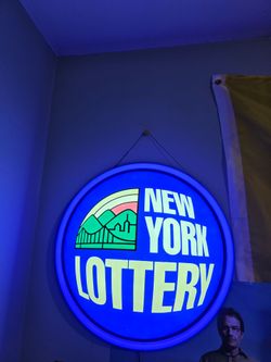 New York lottery window display