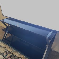 Black Glass TV table 