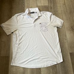 Travis Mathew White Polo Shirt