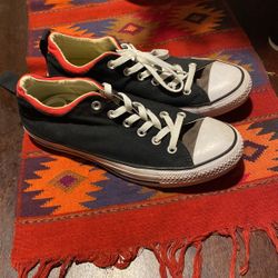 Red Grey And Black Converse 