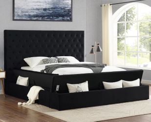 King/ Cal King Bed Frame with Storage Brand New - Mattress Not Included