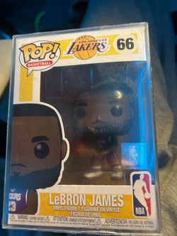 LeBron James Funko pop with a case protector