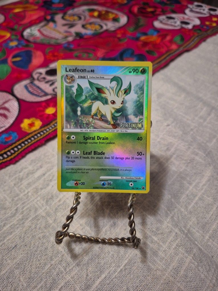 Leafeon lv.40 24/100 Reverse Holo Stamped - Majestic Dawn Promo Pokemon Card