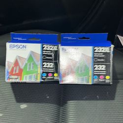 2 Epson 232 XL ink boxes for $35 or one for $20