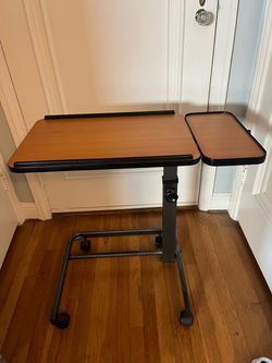 Desk -rolling table -adjustable