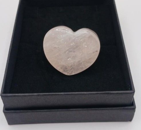 Vintage carved Rose Quartz ring, size 8