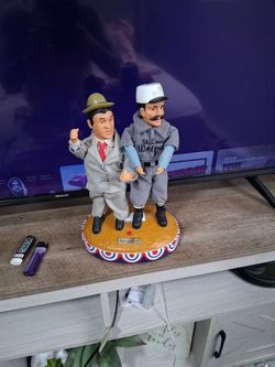 Vintage Animated Abbot & Costello Who's On First Motion Comedy Figures