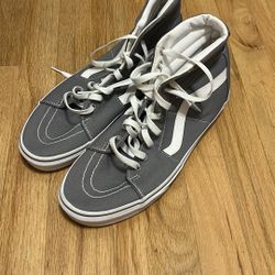 Grey/White High Top Vans