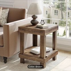 Farmhouse Rustic End Table