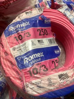 New Romex wire 10/3