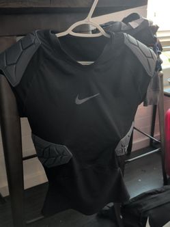 Nike Hyperstrong 5 Pad Compression Shirt Black Med EUC