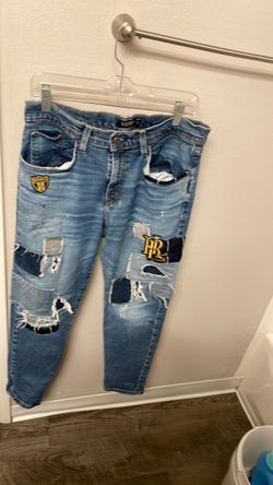 Ralph Lauren Distressed Patch Jeans size8
