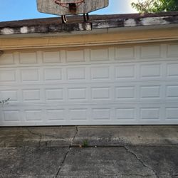 Garage Door 78 Inch Tall With Motor and 2 Remotes 