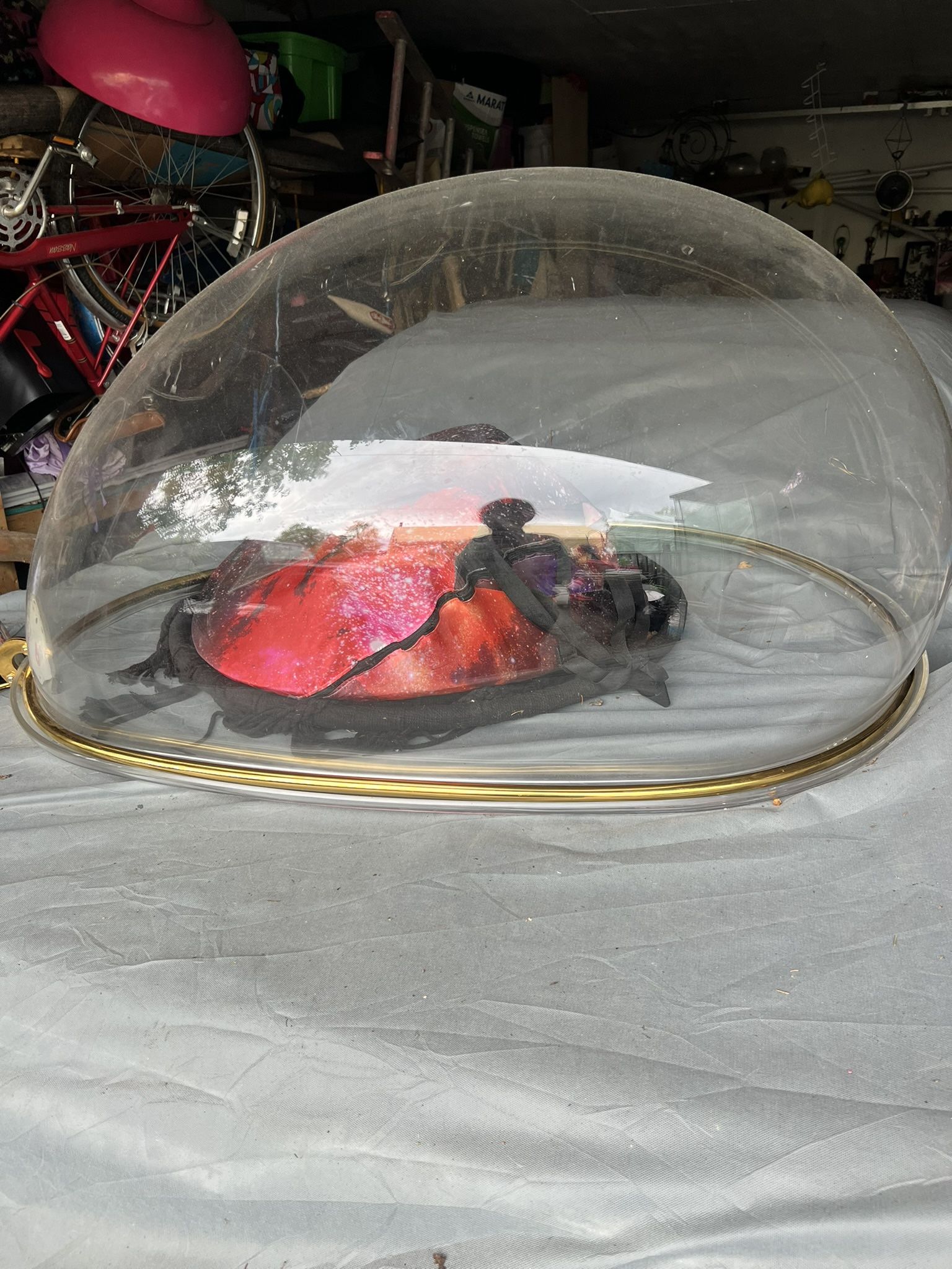 Lucite Hanging Egg Chair