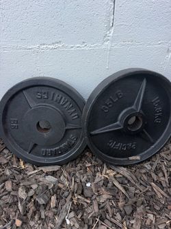 35lbs cast iron plates