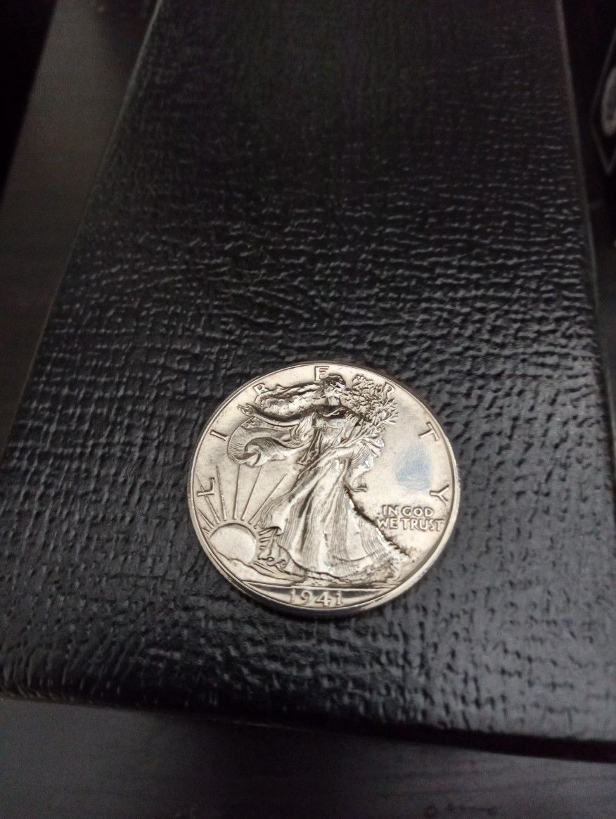 Half dollar silver Coín 1941( brilliant  Uncirculated) 