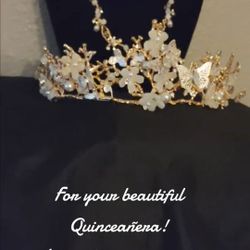 Quince Butterfly Tiara Crown 