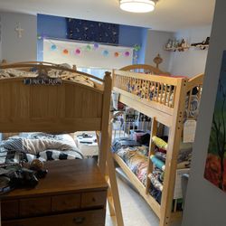 2 Sets of Sturdy Bunk Beds 