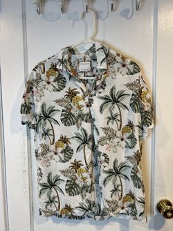 Hawaiian Shirt – Ricky Singh – Men’s M – Denim & Flower – Summer Ready – Hawthorne NJ