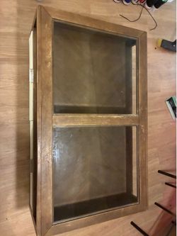 Glass top coffee table