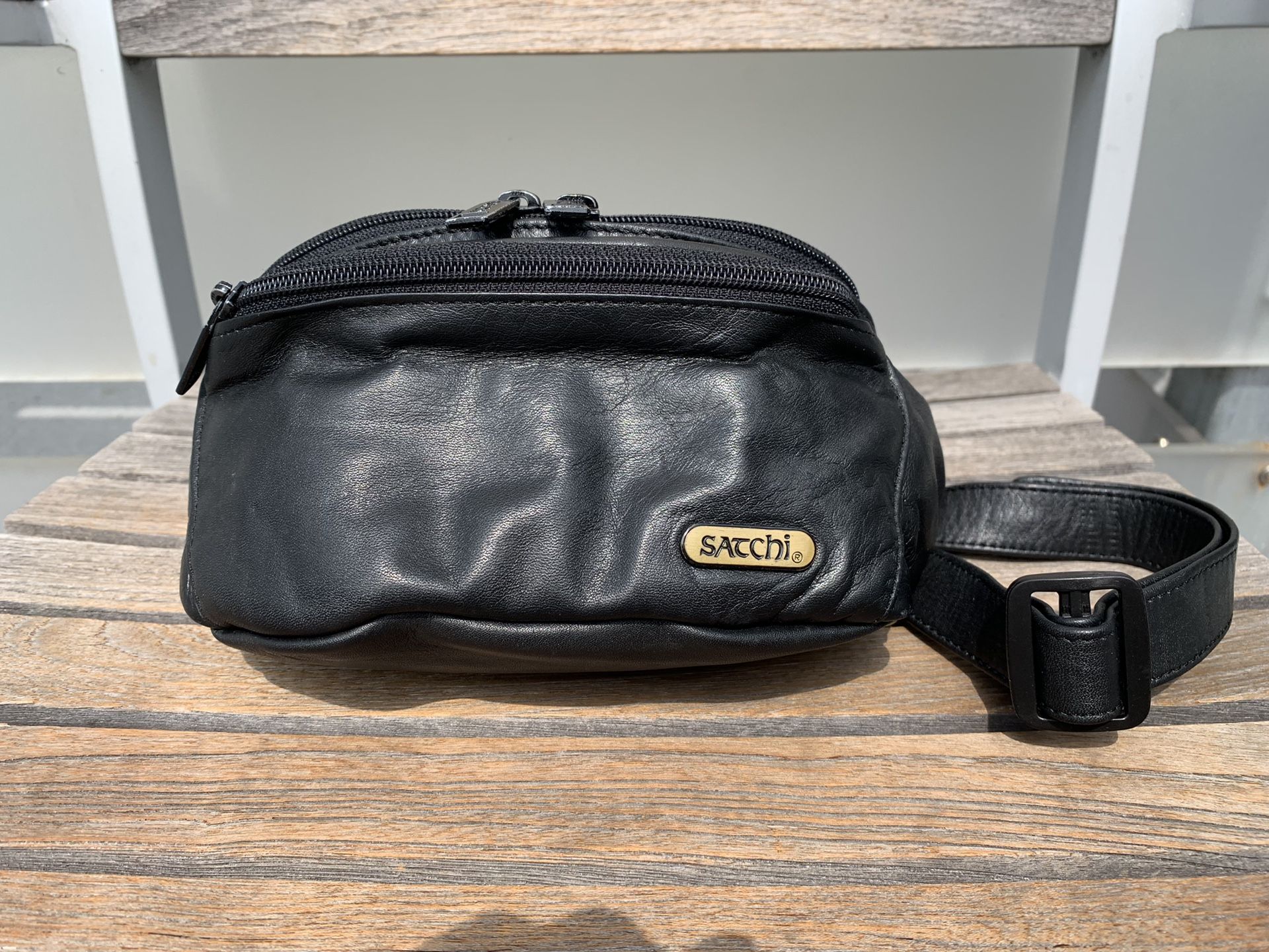 Satchi Leather waist bag