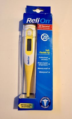 ReliOn 20 Second Digital Thermometer. Soft
