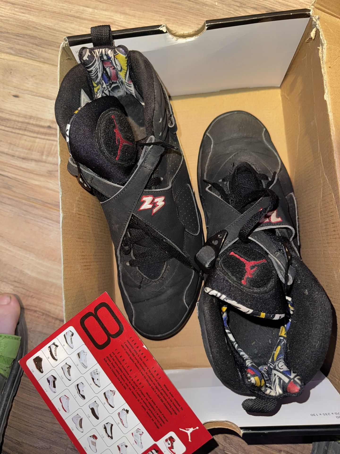 Jordan number eight size 10 1/2