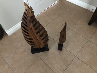 Hojas de madera, decoración