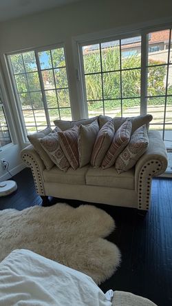 Set of 2 Beige Sofas - $450 OBO