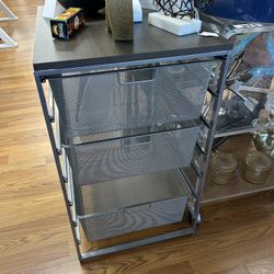 The container Store Elfa three drawer organizer storage