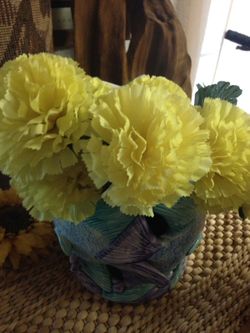 Flowers and vase